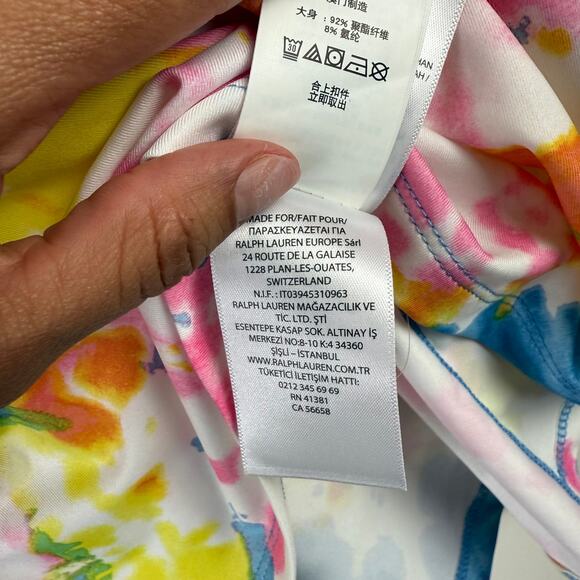 NWT RLX Ralph Lauren‎ Women's Stretch Quarter-Zip Jersey Pullover Sandy Lane XL - Picture 7 of 9